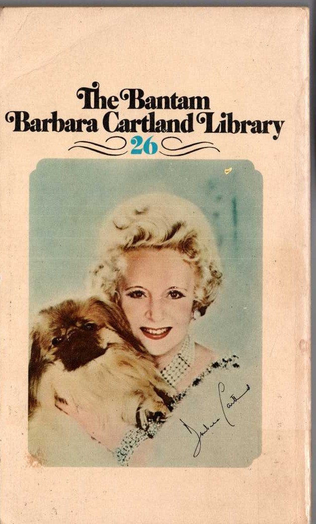 Barbara Cartland  LOVE IS INNOCENT magnified rear book cover image