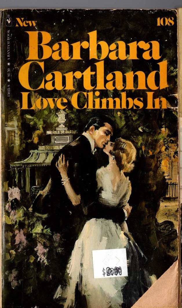 Barbara Cartland  LOVE CLIMBS IN front book cover image