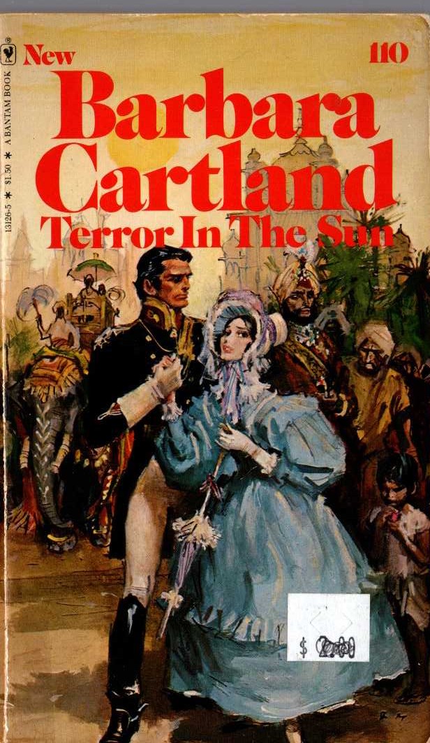 Barbara Cartland  TERROR IN THE SUN front book cover image