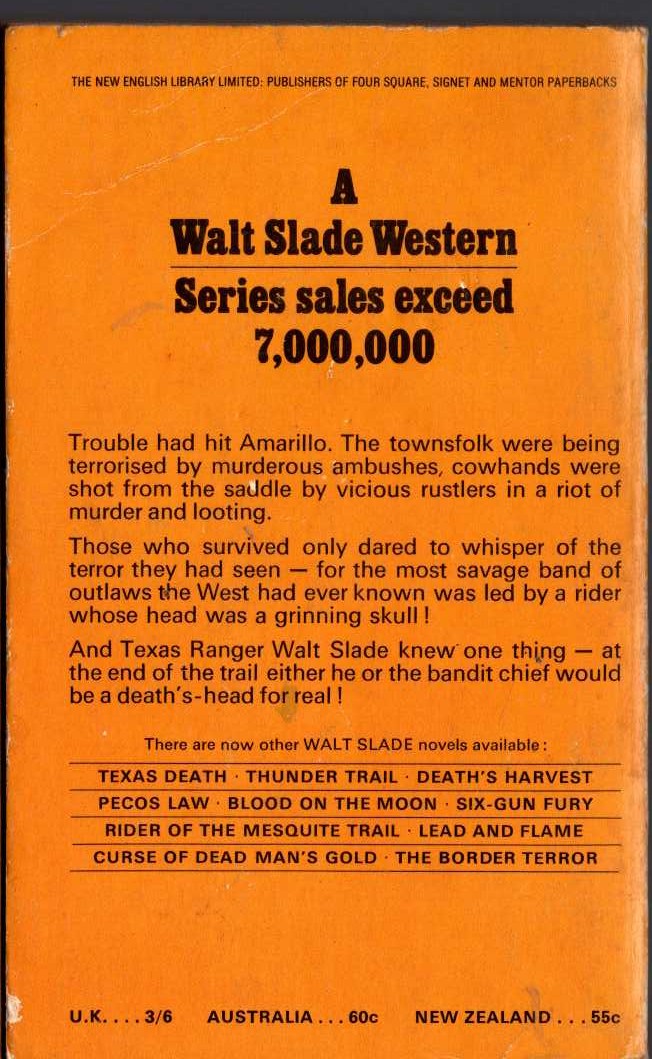 Bradford Scott  HAUNTED VALLEY magnified rear book cover image