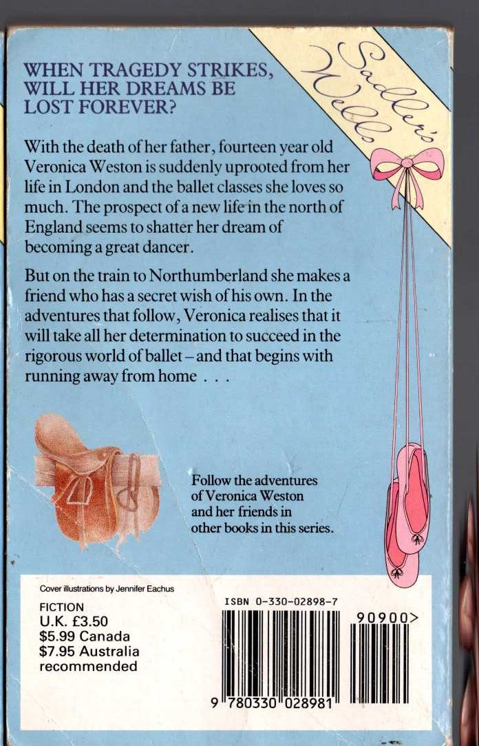 Lorna Hill  A DREAM OF SADLER'S WELLS magnified rear book cover image