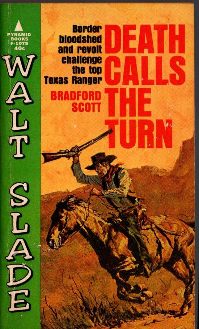 Bradford Scott  DEATH CALLS THE TURN front book cover image