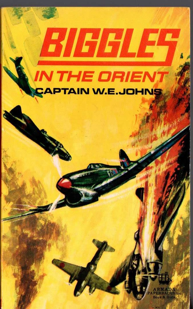Captain W.E. Johns  BIGGLES AND THE GUN-RUNNERS front book cover image