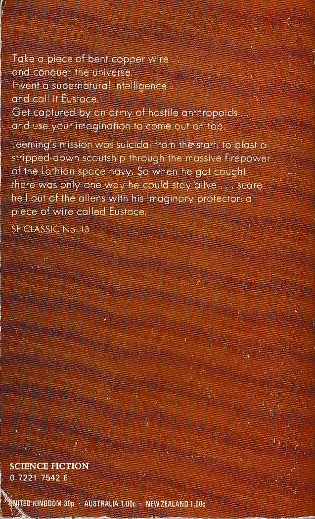 Eric Frank Russell  NEXT OF KIN magnified rear book cover image