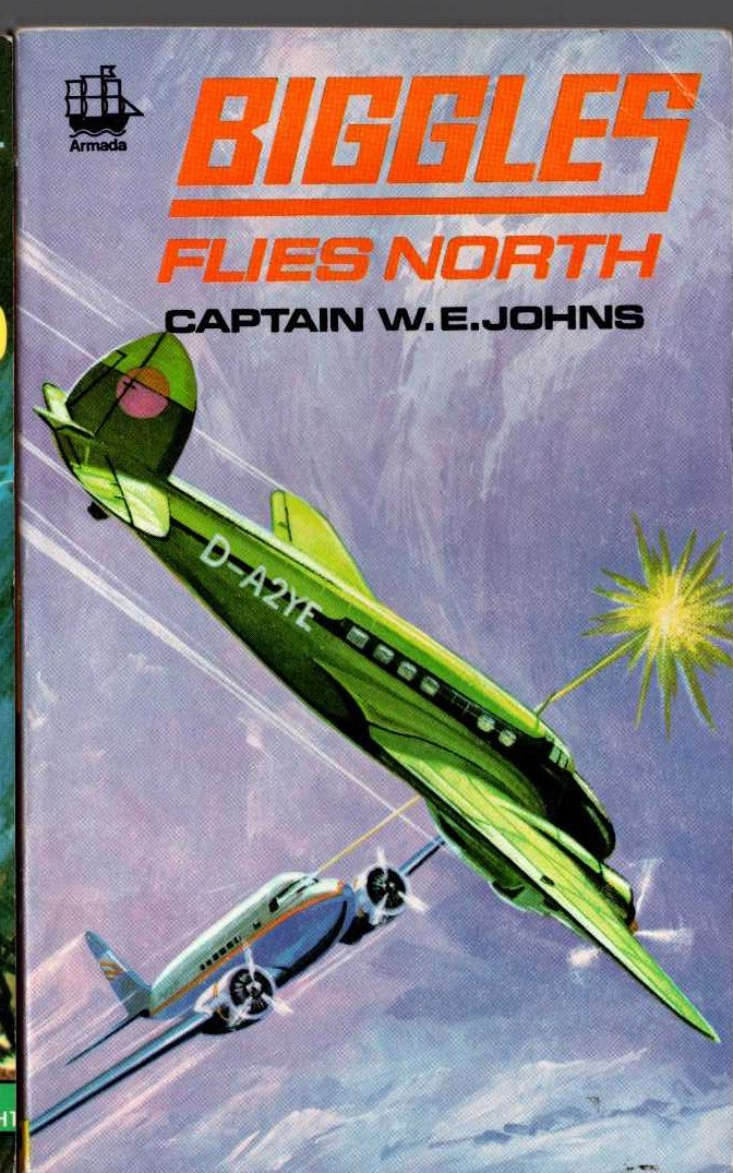 Captain W.E. Johns  BIGGLES FLIES NORTH front book cover image