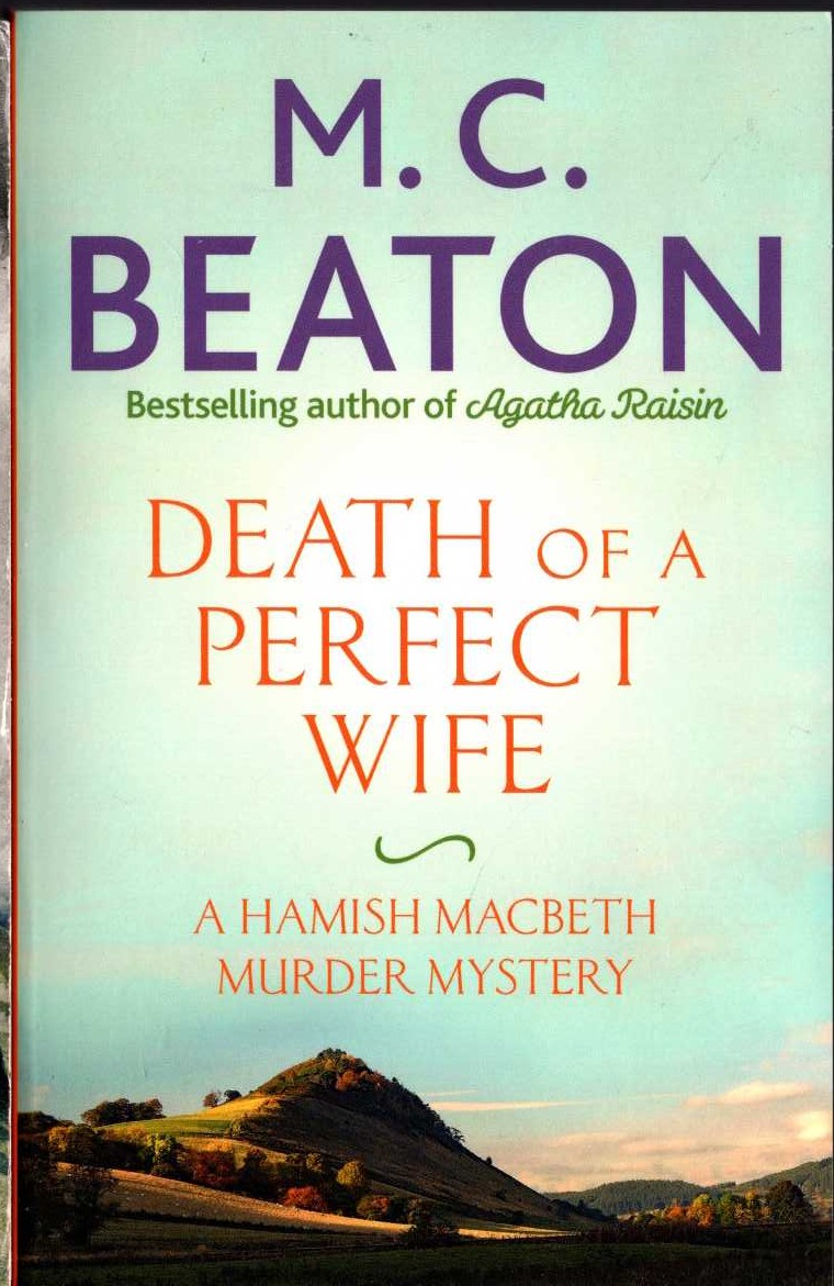 M.C. Beaton  HAMISH MACBETH. Death of a Perfect Wife front book cover image