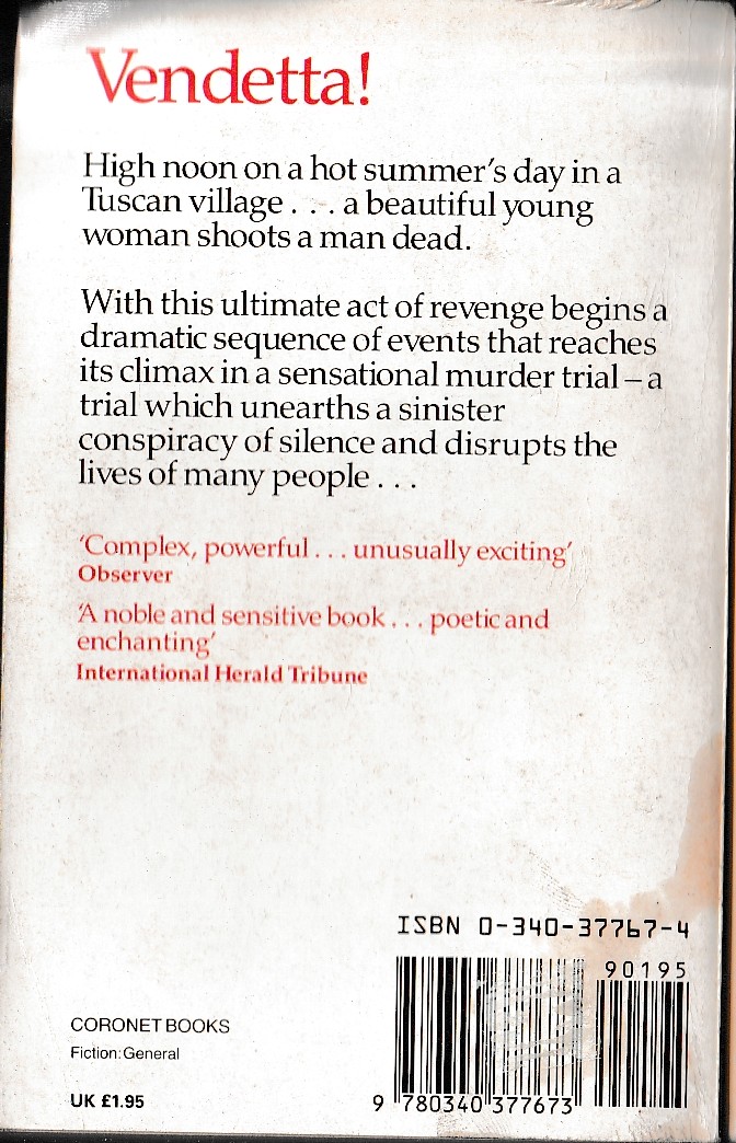 Morris West  DAUGHTER OF SILENCE magnified rear book cover image