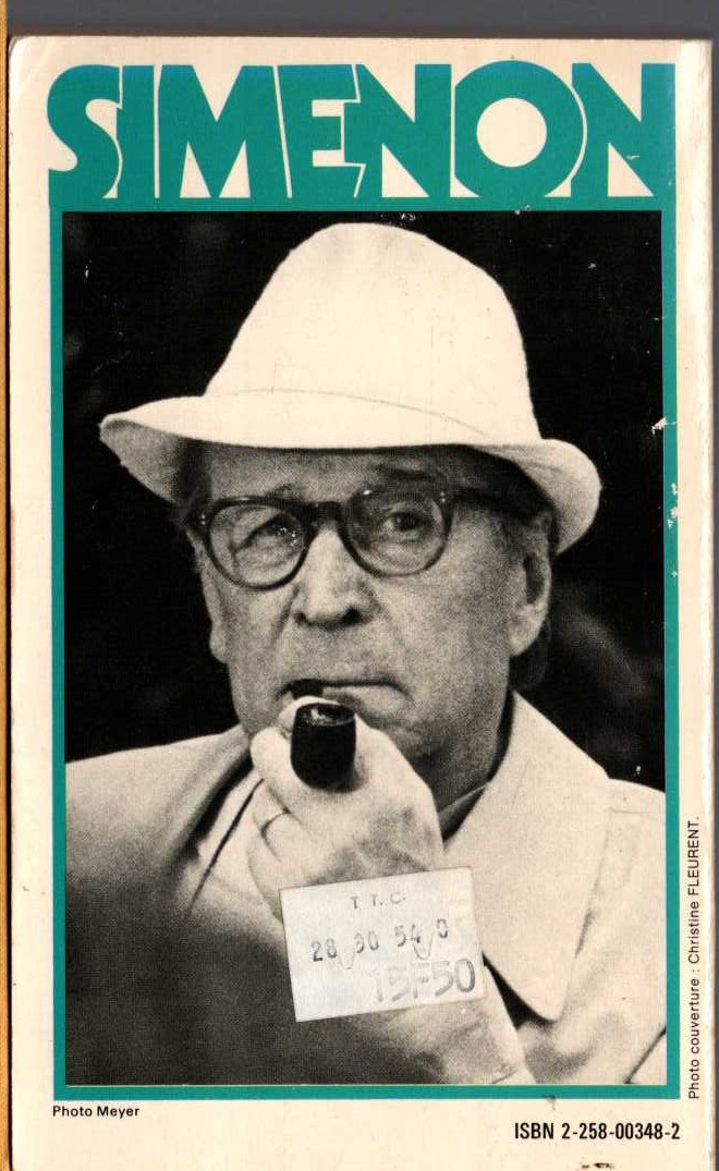 Georges Simenon  LA VIEILLE magnified rear book cover image