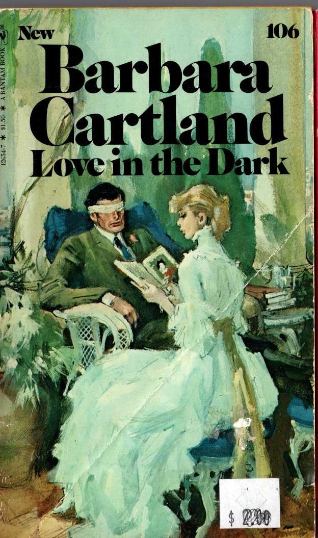 Barbara Cartland  LOVE IN THE DARK front book cover image