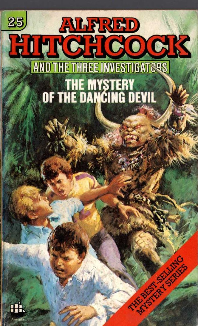 Alfred Hitchcock (introduces_The_Three_Investigators) THE MYSTERY OF THE DANCING DEVIL front book cover image
