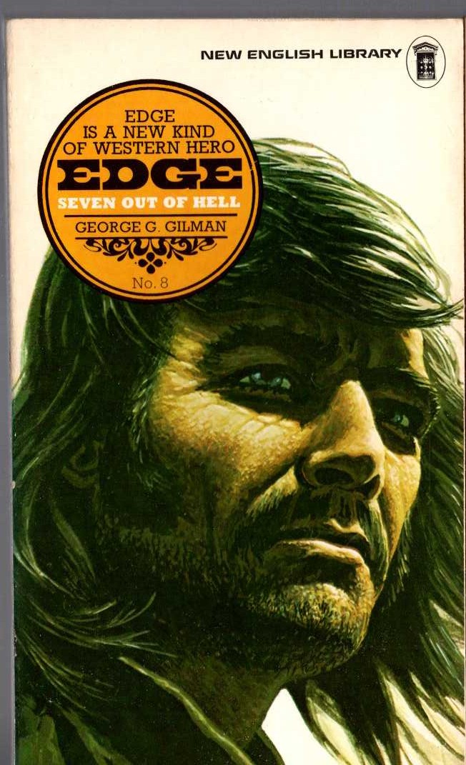 George G. Gilman  EDGE 8: SEVEN OUT OF HELL front book cover image