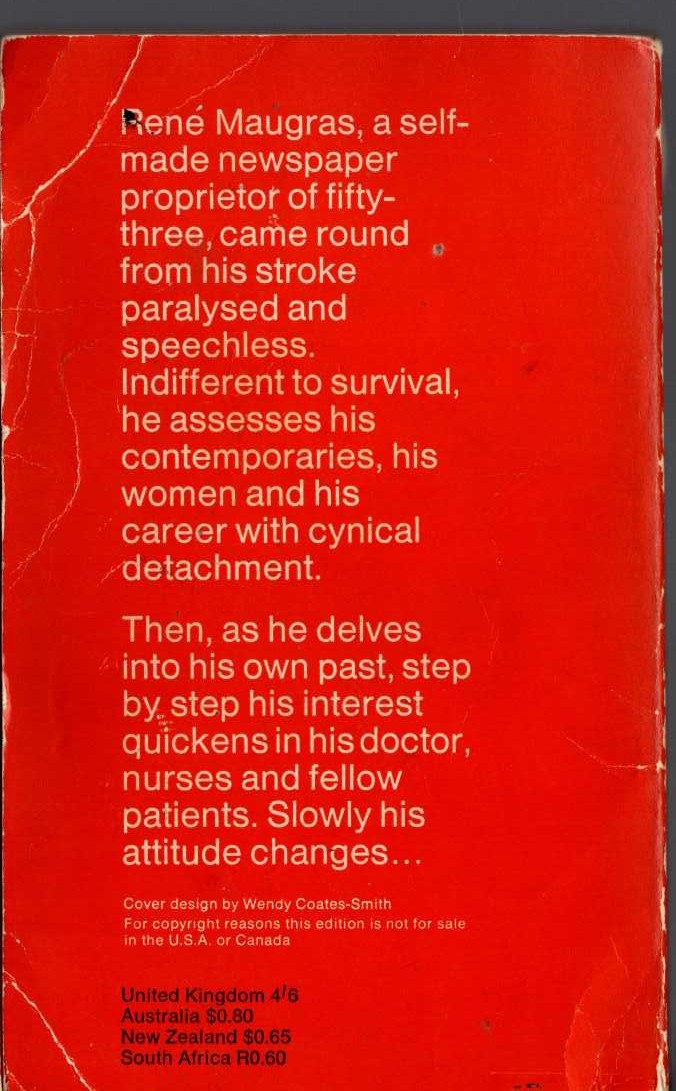 Georges Simenon  THE PATIENT magnified rear book cover image