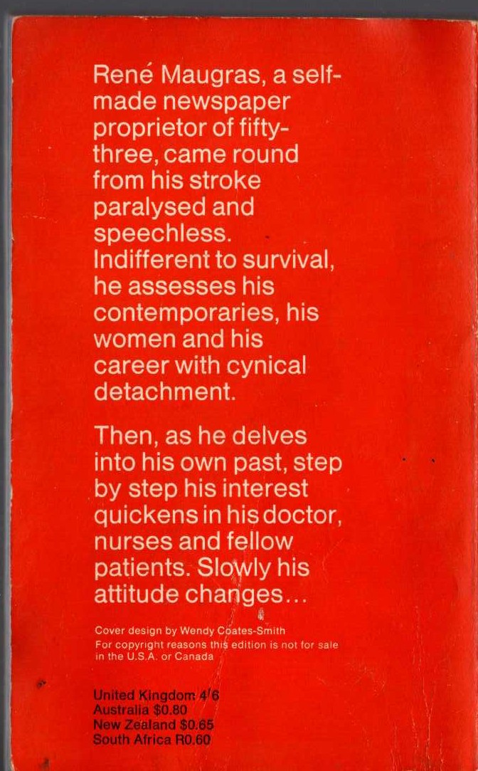 Georges Simenon  THE PATIENT magnified rear book cover image