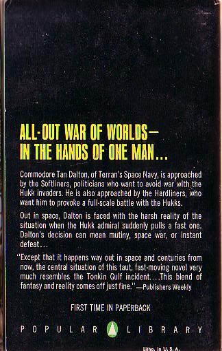 Keith Laumer  THE GLORY GAME magnified rear book cover image