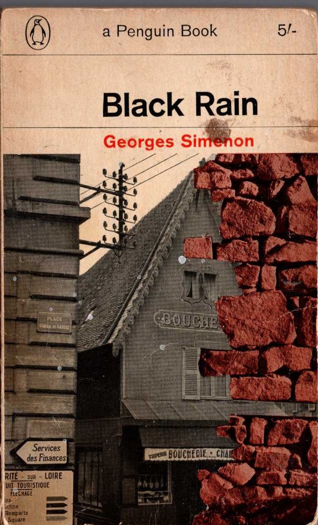 Georges Simenon  BLACK RAIN front book cover image