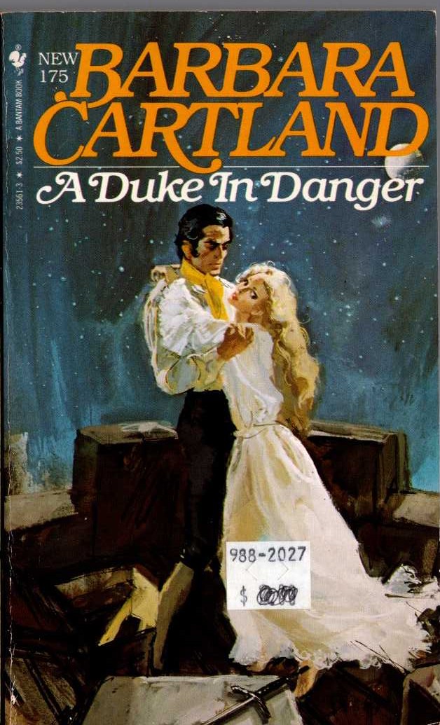 Barbara Cartland  A DUKE IN DANGER front book cover image