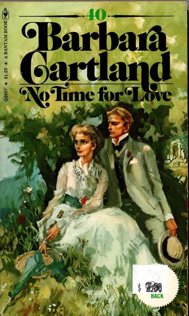Barbara Cartland  NO TIME FOR LOVE front book cover image