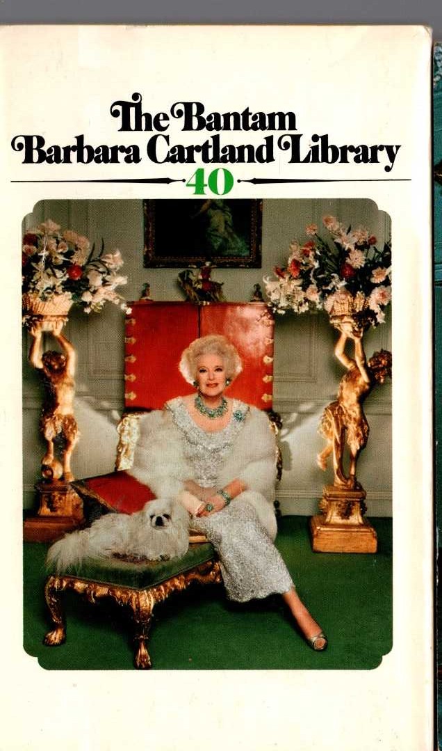 Barbara Cartland  NO TIME FOR LOVE magnified rear book cover image