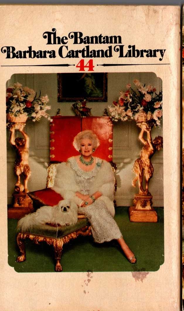 Barbara Cartland  THE WILD CRY OF LOVE magnified rear book cover image