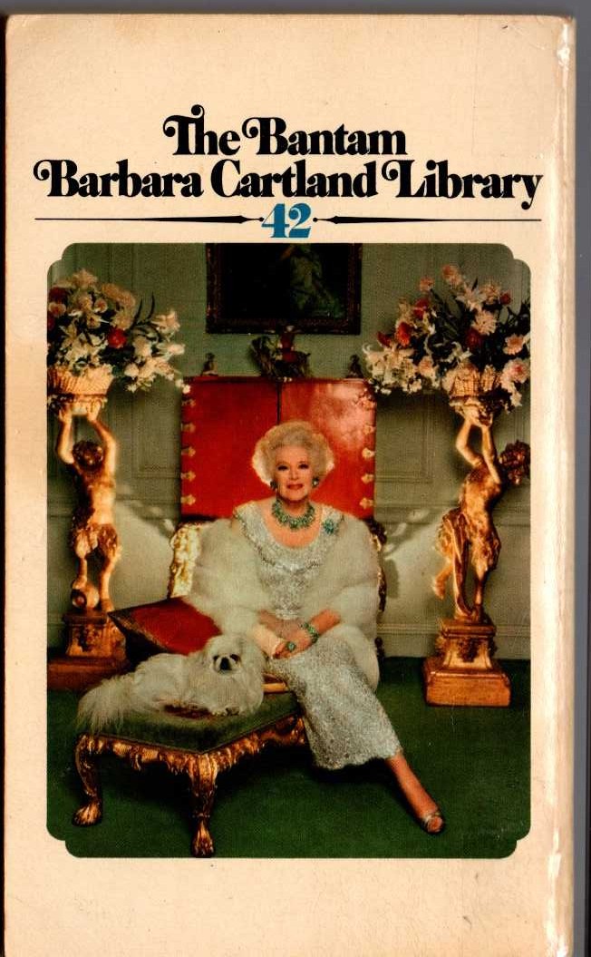 Barbara Cartland  THE SLAVES OF LOVE magnified rear book cover image