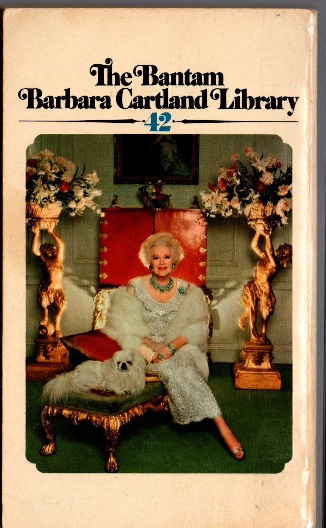 Barbara Cartland  THE SLAVES OF LOVE magnified rear book cover image