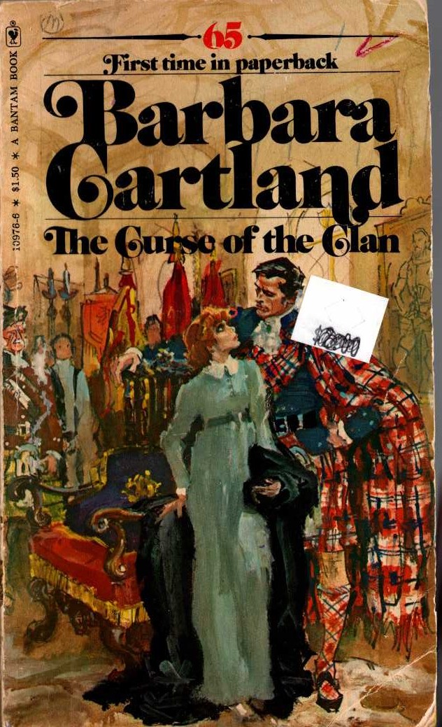 Barbara Cartland  THE CURSE OF THE CLAN front book cover image