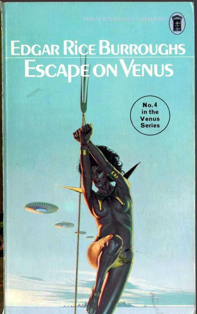 Edgar Rice Burroughs  ESCAPE ON VENUS front book cover image