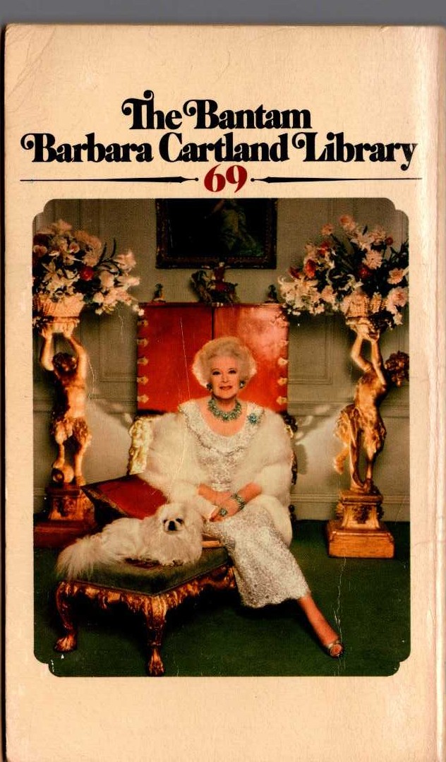 Barbara Cartland  THE DRAGON AND THE PEARL magnified rear book cover image