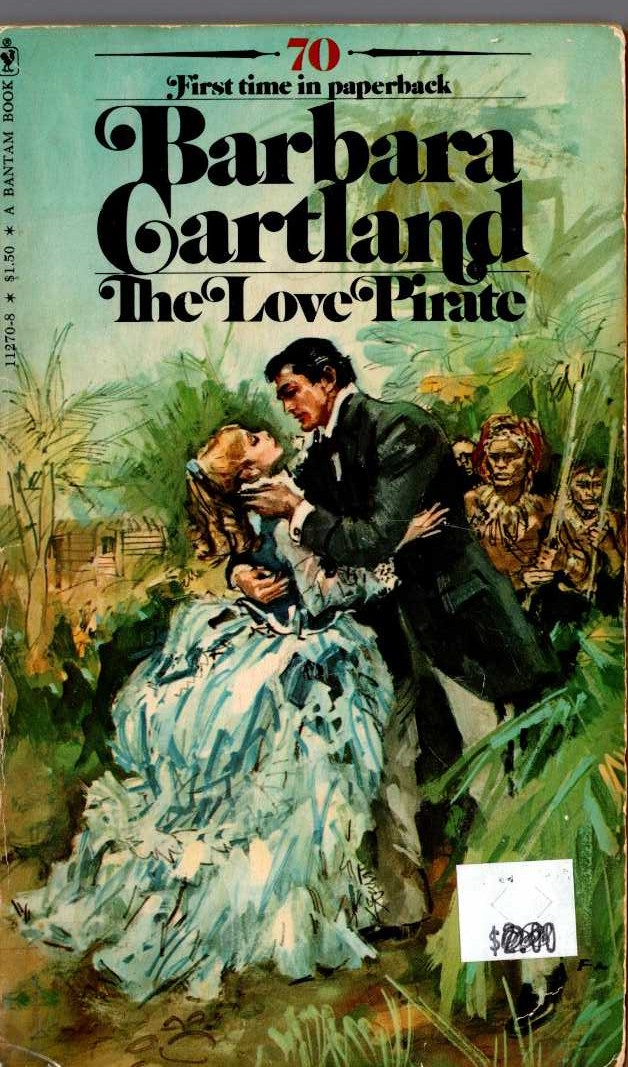 Barbara Cartland  THE LOVE PIRATE front book cover image