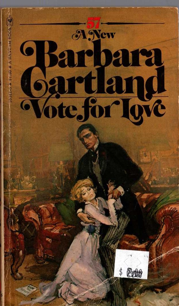 Barbara Cartland  VOTE FOR LOVE front book cover image