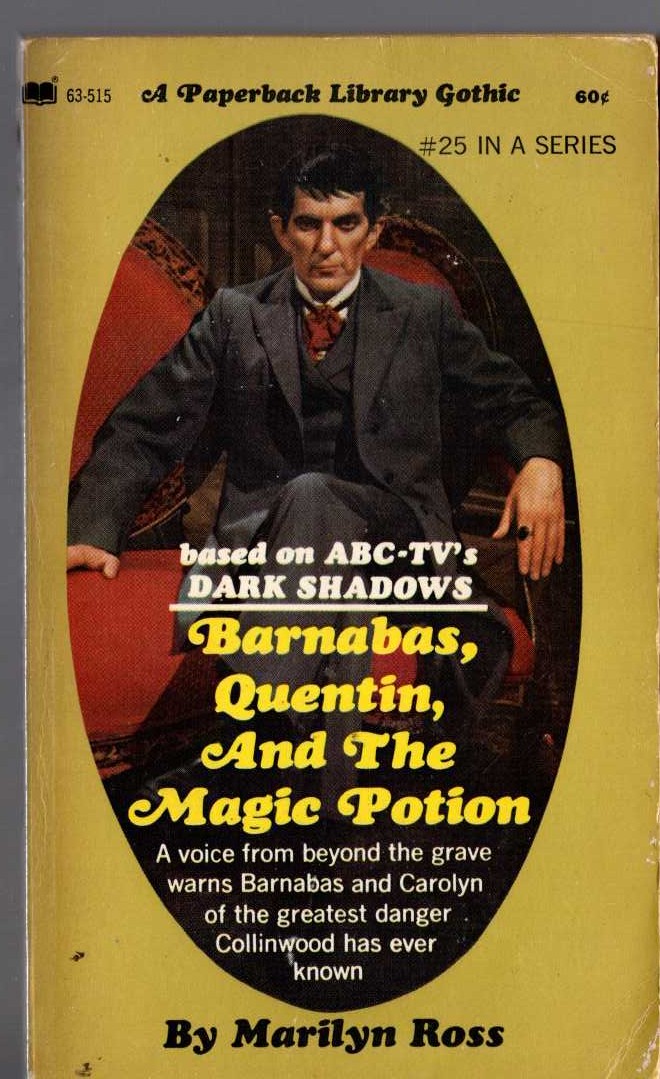 Marilyn Ross  BARNABAS, QUENTIN, AND THE MAGIC POTION front book cover image