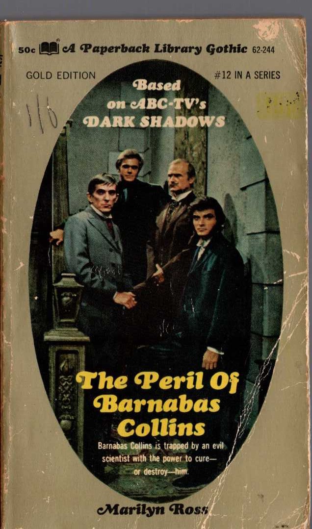 Marilyn Ross  THE PERIL OF BARNABAS COLLINS front book cover image