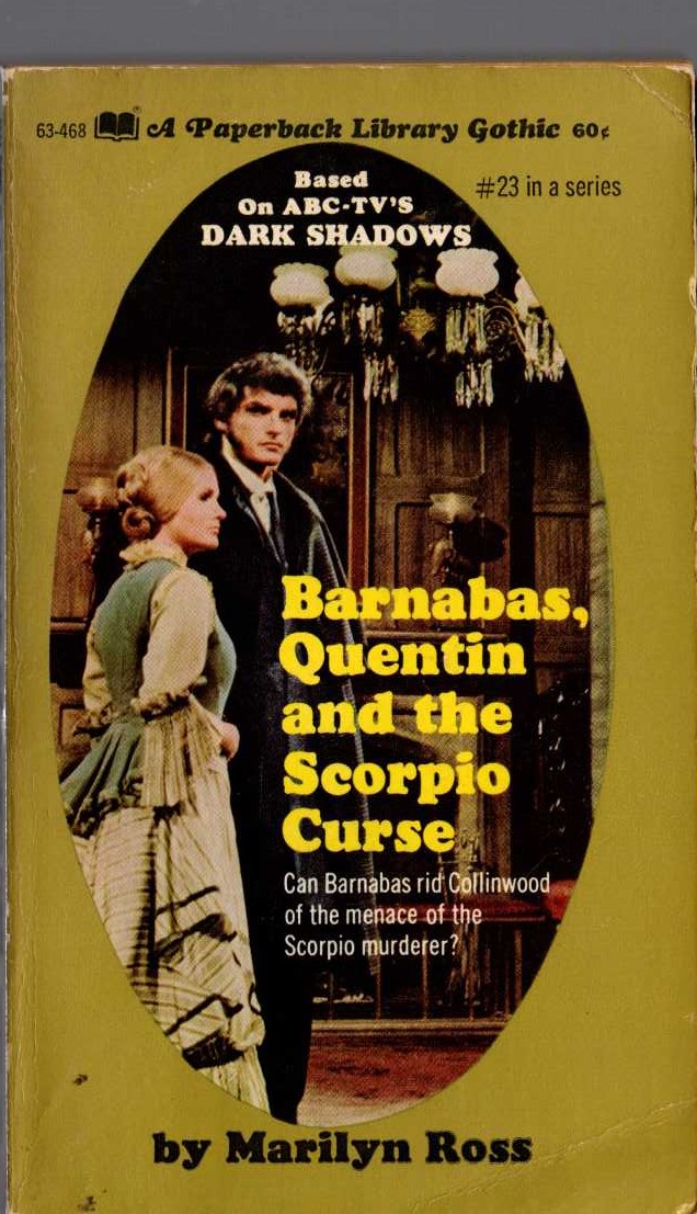 Marilyn Ross  BARNABAS, QUENTIN, AND THE SCORPIO CURSE front book cover image
