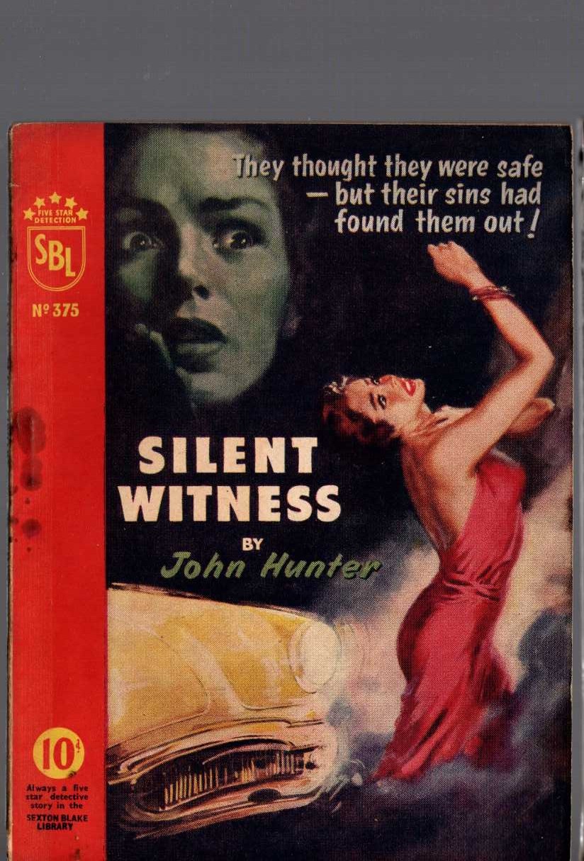 John Hunter  SILENT WITNESS (Sexton Blake) front book cover image