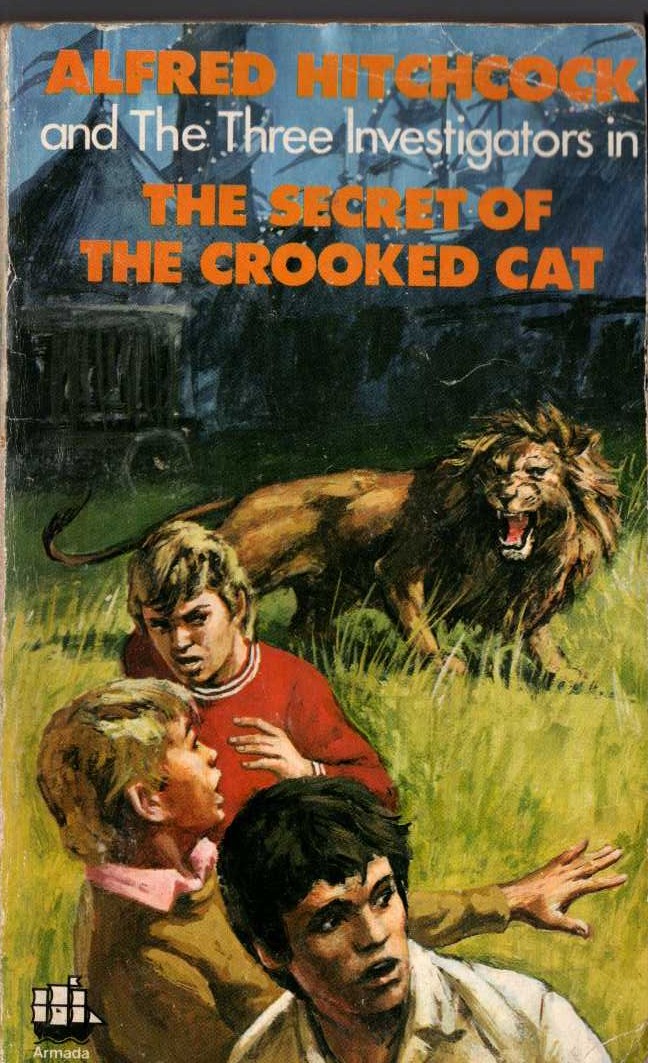 Alfred Hitchcock (introduces_The_Three_Investigators) THE SECRET OF THE CROOKED CAT front book cover image