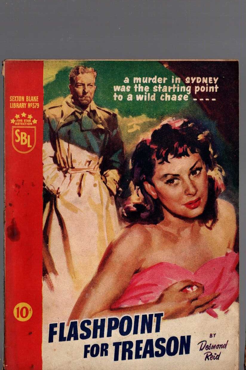 Desmond Reid  FLASHPOINT FOR TREASON (Sexton Blake) front book cover image