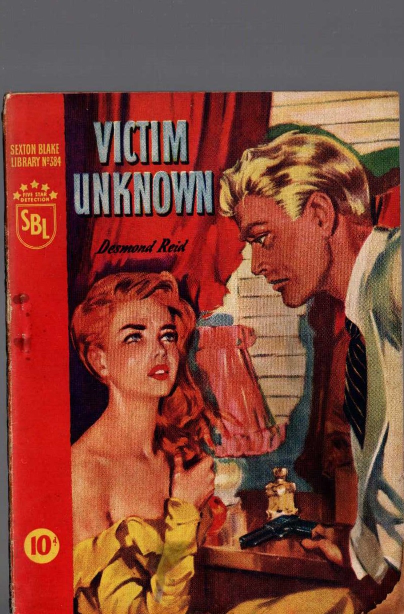 Desmond Reid  VICTIM UNKNOWN (Sexton Blake) front book cover image
