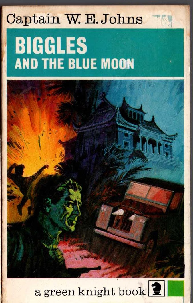 Captain W.E. Johns  BIGGLES AND THE BLUE MOON front book cover image