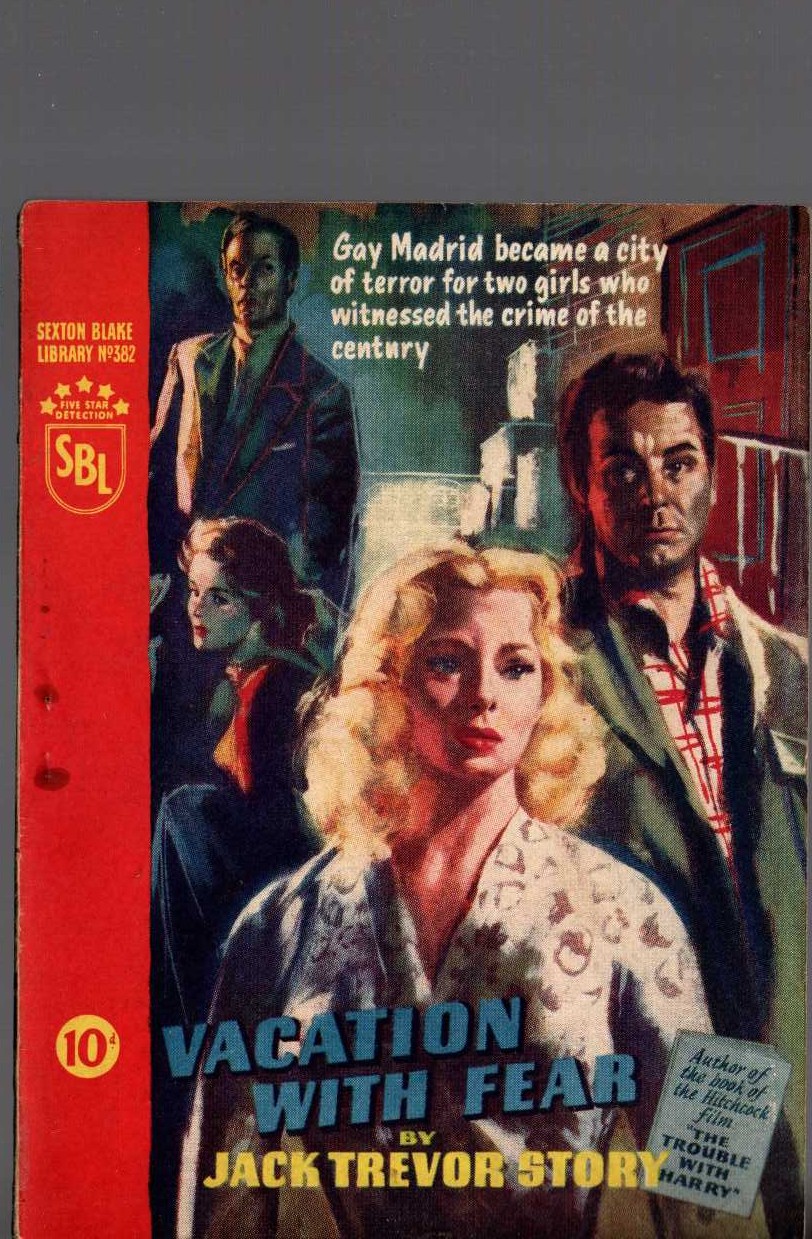 Jack Trevor Story  VACATION WITH FEAR (Sexton Blake) front book cover image