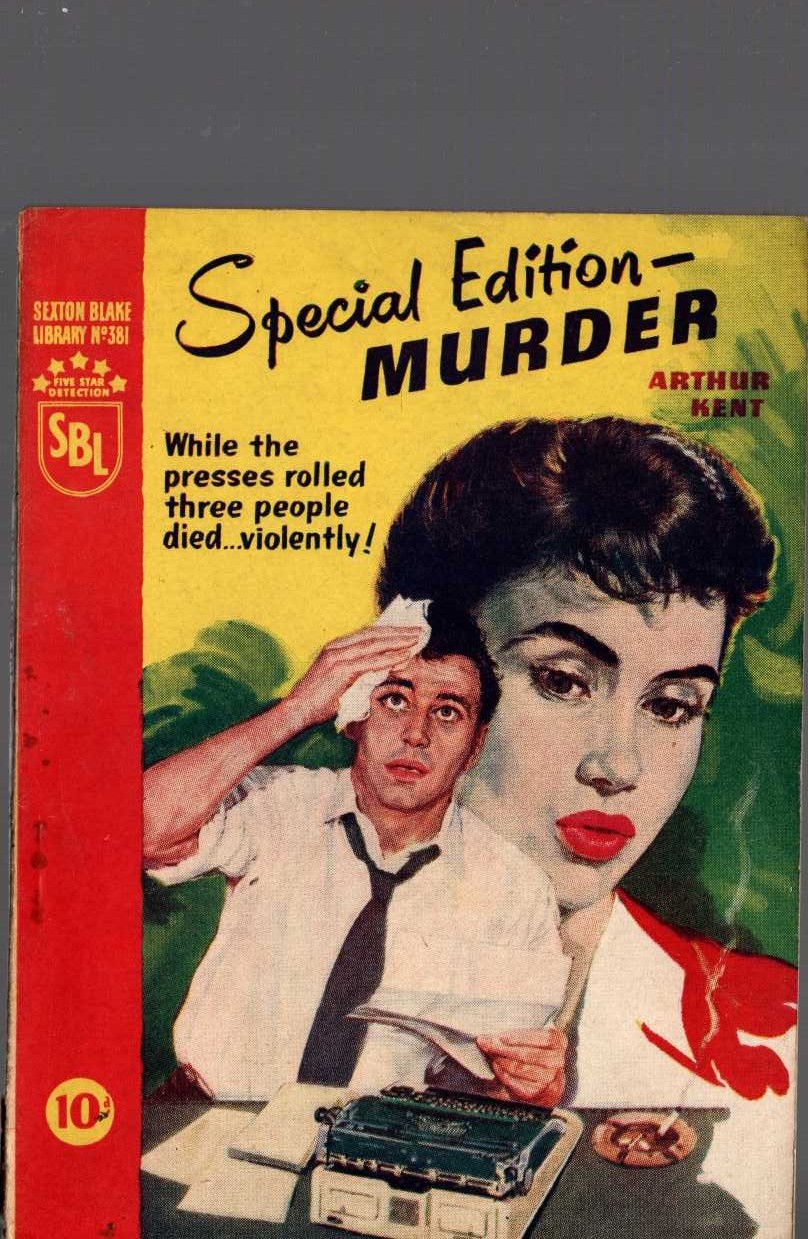 Arthur Kent  SPECIAL EDITION - MURDER (Sexton Blake) front book cover image