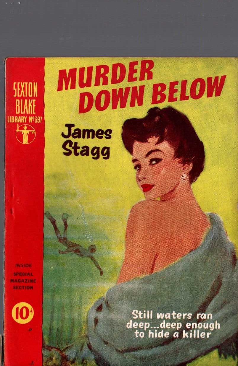 James Stagg  MURDER DOWN BELOW (Sexton Blake) front book cover image