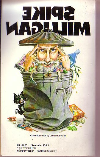 Spike Milligan  A DUSTBIN OF MILLIGAN magnified rear book cover image