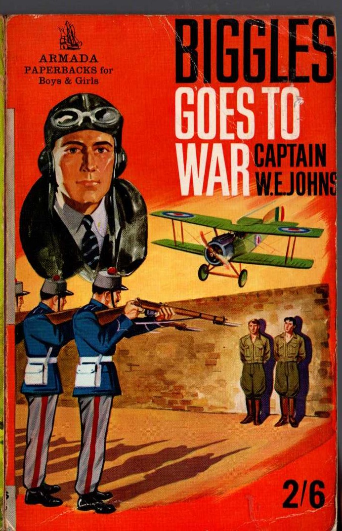 Captain W.E. Johns  BIGGLES GOES TO WAR front book cover image