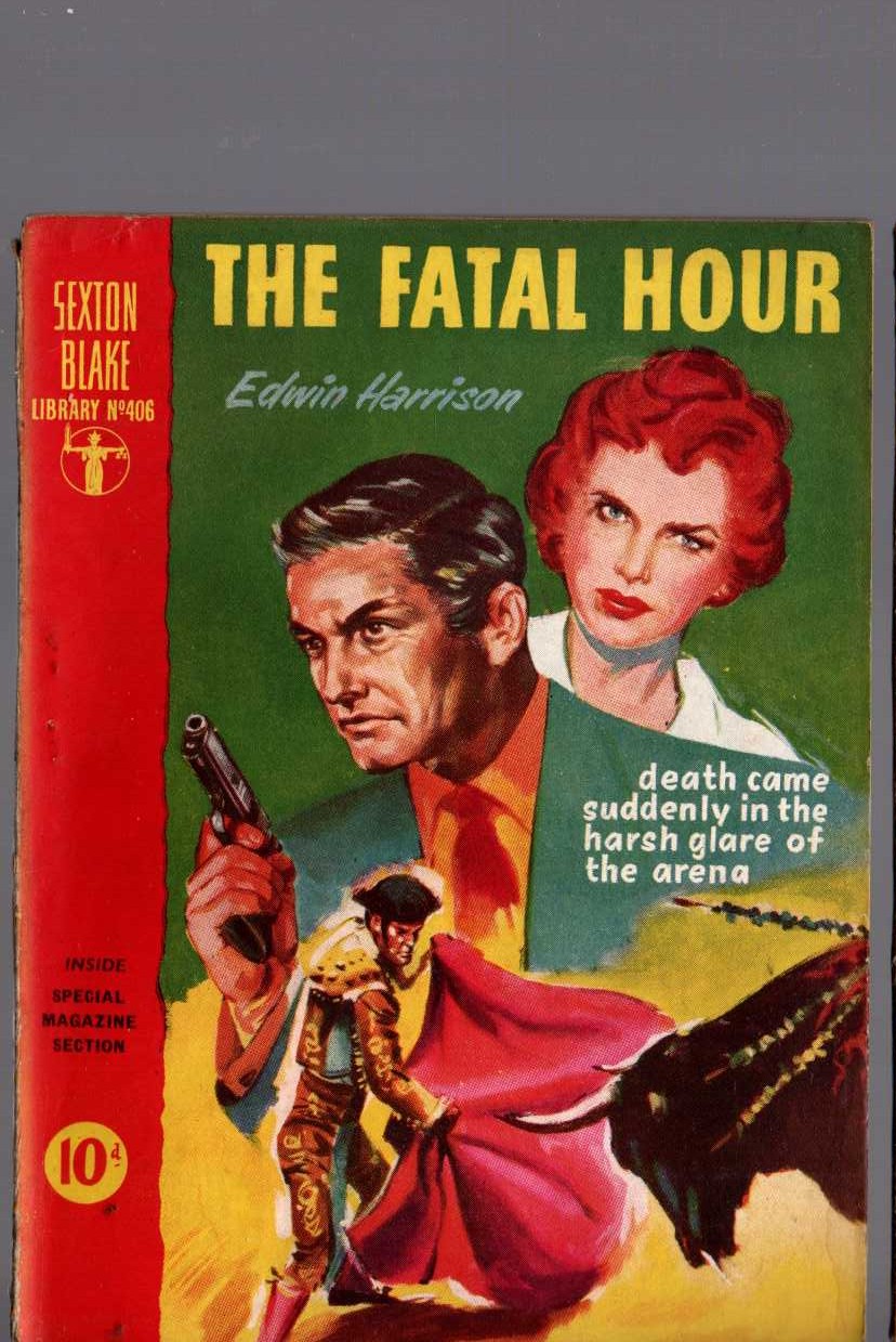 Edwin Harrison  THE FATAL HOUR (Sexton Blake) front book cover image
