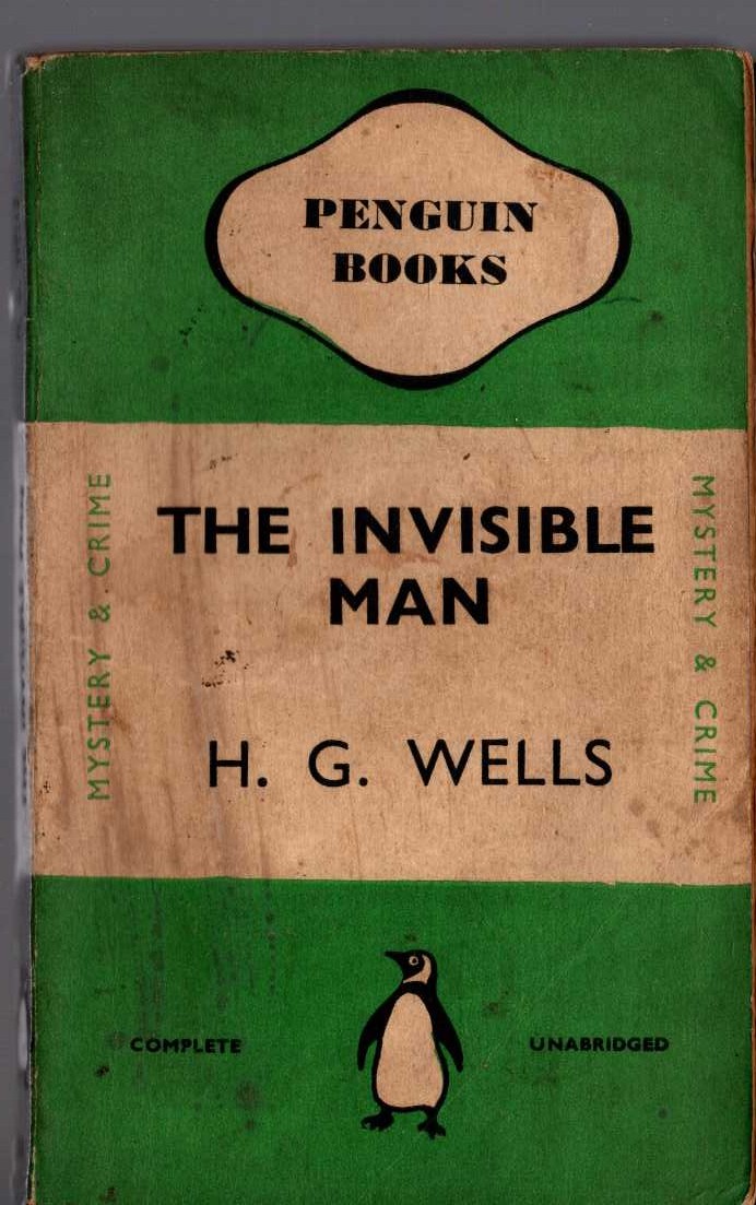 H.G. Wells  THE INVISIBLE MAN front book cover image