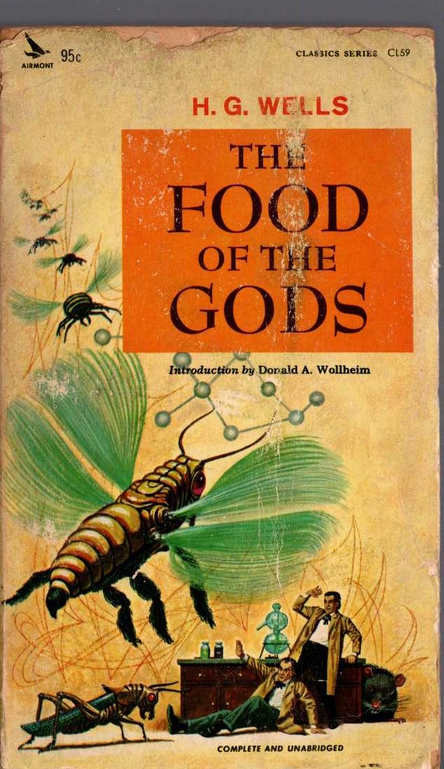 H.G. Wells  THE FOOD OF THE GODS front book cover image