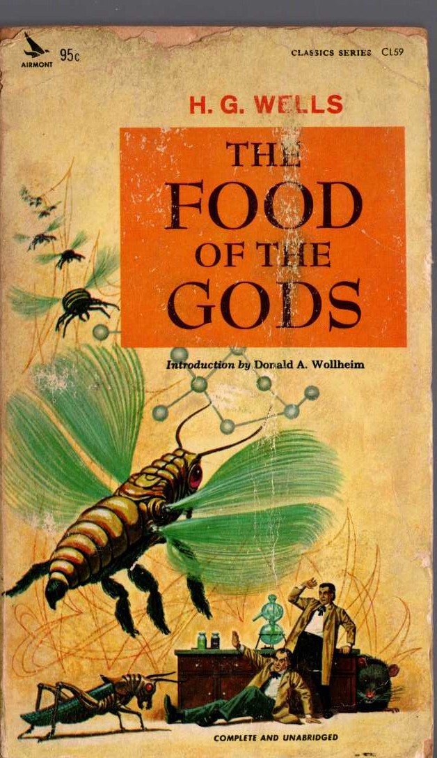 H.G. Wells  THE FOOD OF THE GODS front book cover image