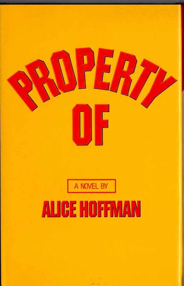 PROPERTY OF front book cover image