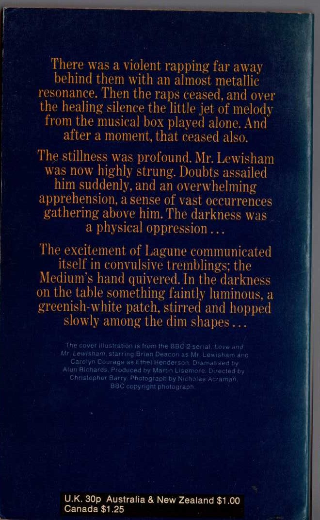 H.G. Wells  LOVE AND MR. LEWISHAM (Film tie-in) magnified rear book cover image