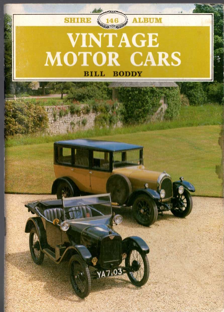 Bill Boddy  VINTAGE MOTOR CARS front book cover image